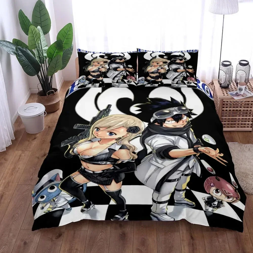 Home Textiles Uk - 3D-Druck Anime Edens Zero Bettwäsche-Set UK