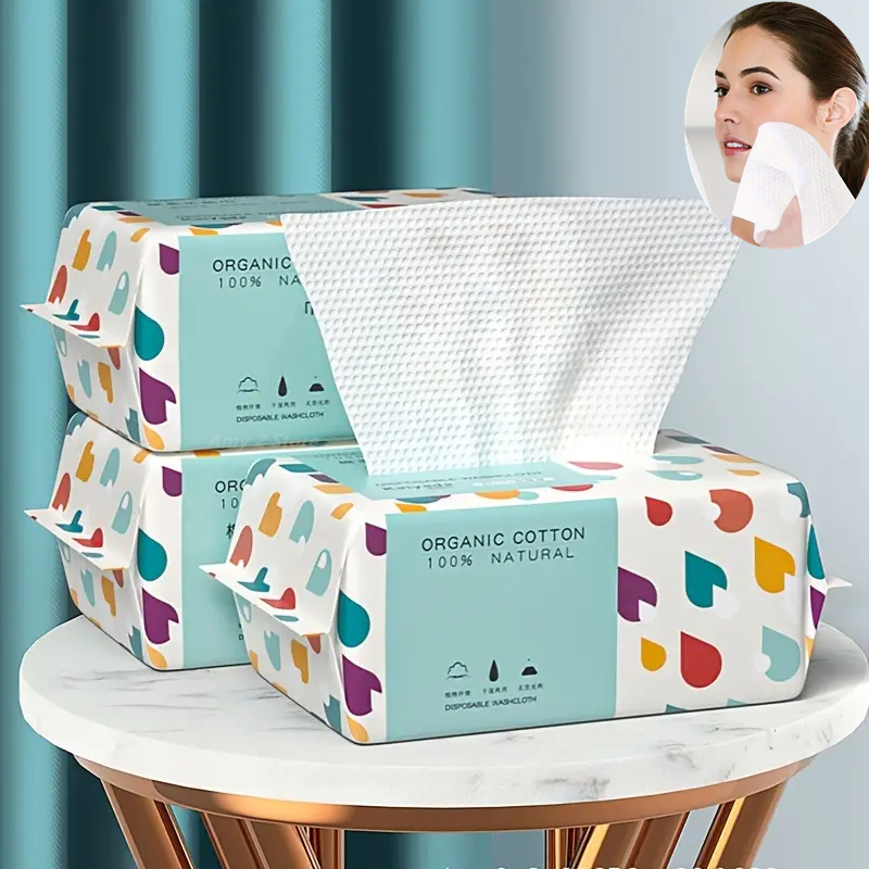Home Textiles Face Towel - 100 Zählungen Einweg dicke 100% Baumwolle