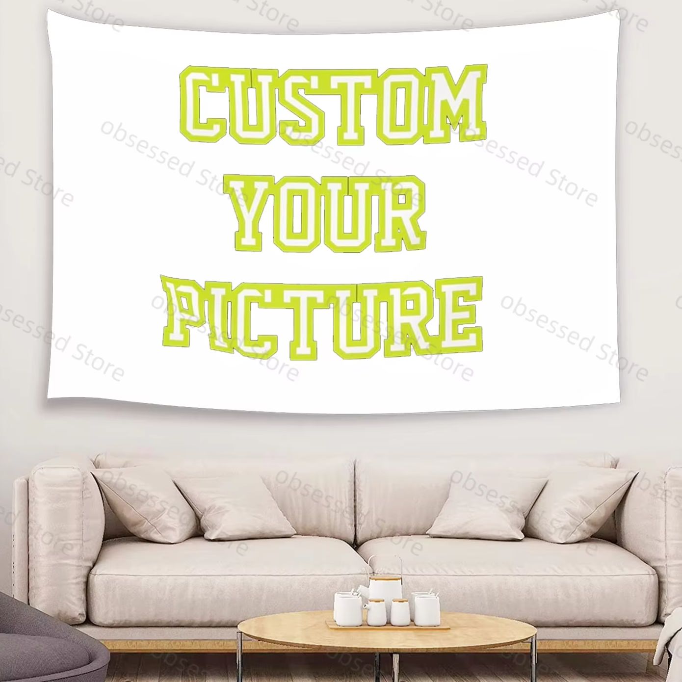 Your Home Textiles - Maßgeschneiderter Wandteppichdruck für Ihre Bilder, Wanddekoration