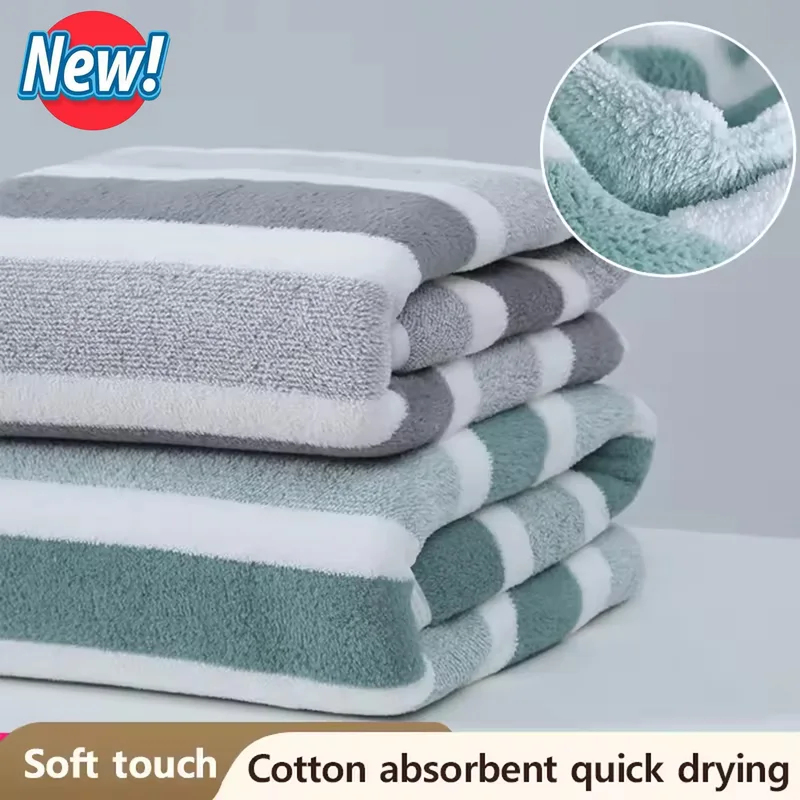 Home Textiles Face Towel - 2026 Neu 1 Stück Gestreiftes Gesichtshandtuch