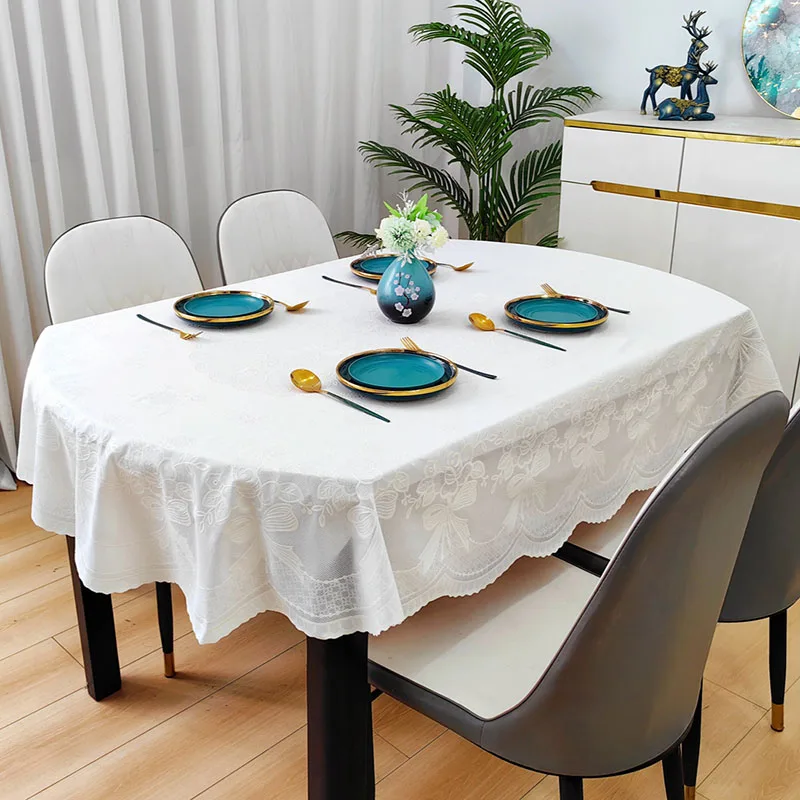 Home Textiles Today News - Neue ovale wasserdichte PVC-Tischdecke im europäischen