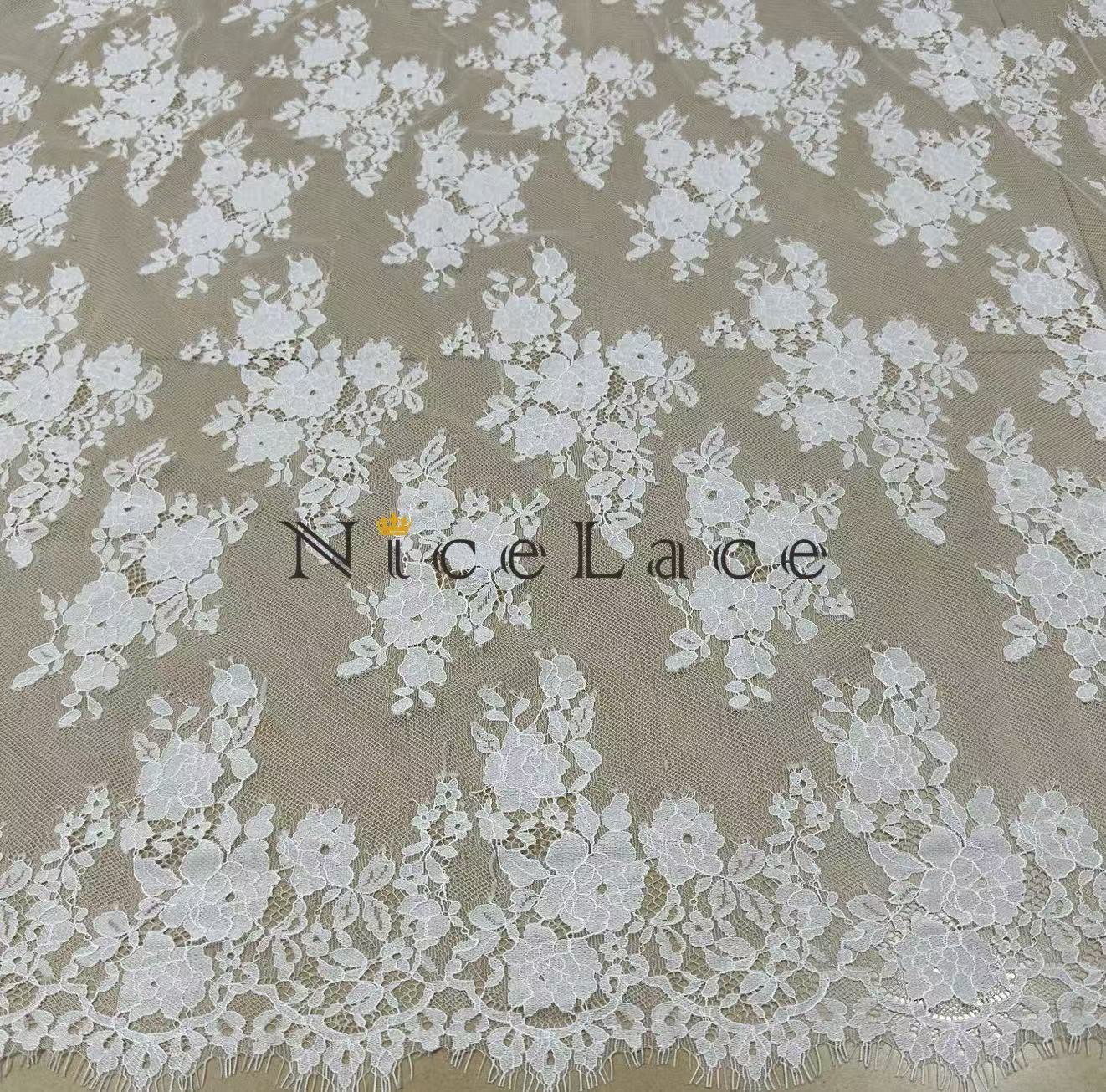 Quality Home Textiles - Neuer hochwertiger französischer Spitzenstoff für Brautkleider,