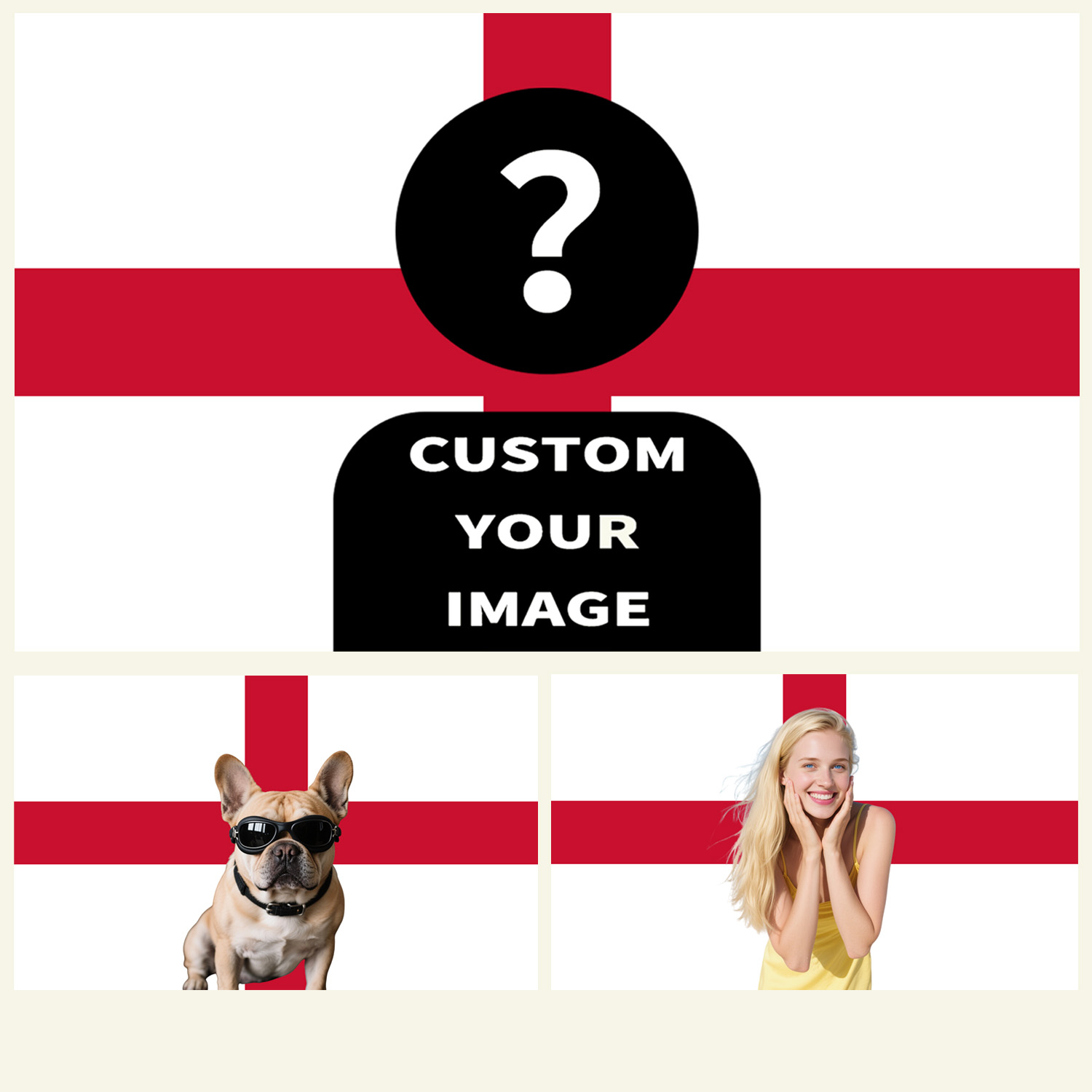 Home Textiles Design - 1 Stück 2D FLAT Personalisierter England-Wandteppich
