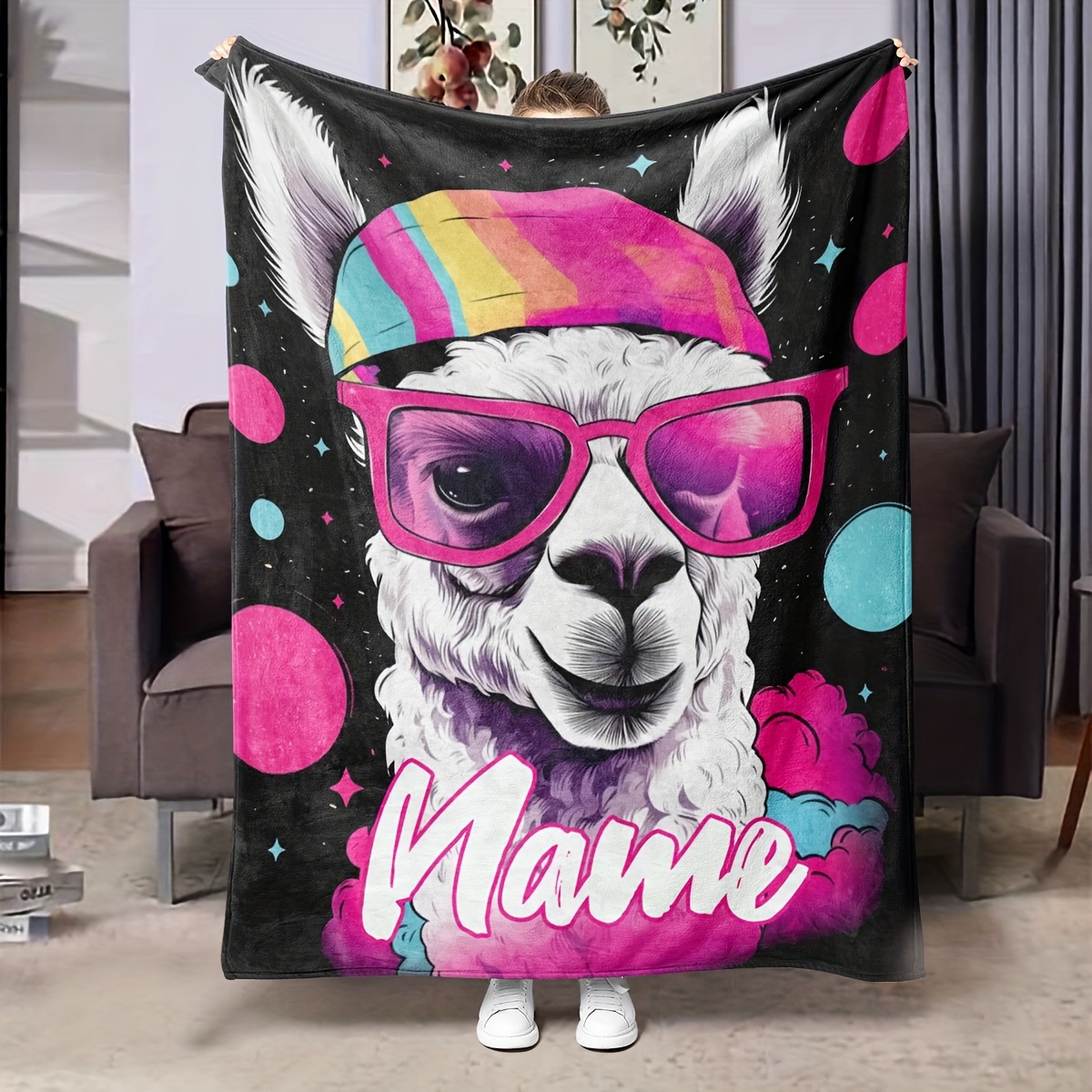 Home Textiles List - Personalisierte Namensliste Coole Alpaka-Teppich-Flanelldecke, geeignet für
