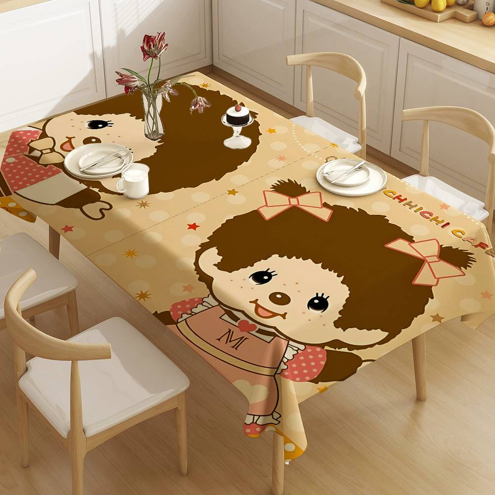 Home Textiles Today News - Beliebte Logo-Tischdecke mit M-Monchhichi-Motiv, für Geburtstagsfeiern,