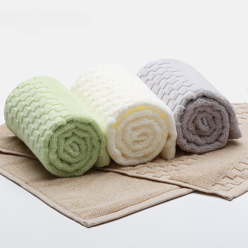 Home Textiles Face Towel - 1 Stück Weiche Reine Baumwoll-Handtücher Einfarbige