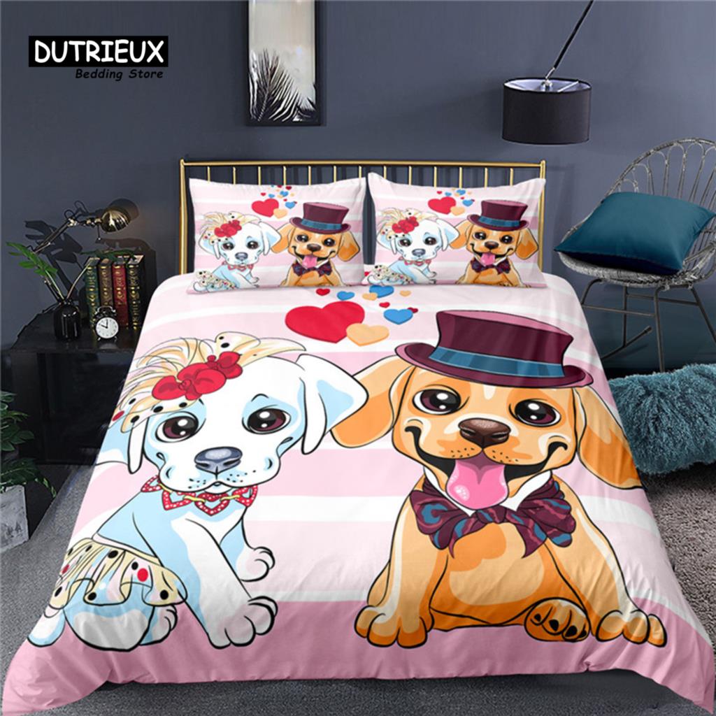Home Textiles Uk - Heimtextilien Luxus 3D-Bettwäsche-Set für Paare und