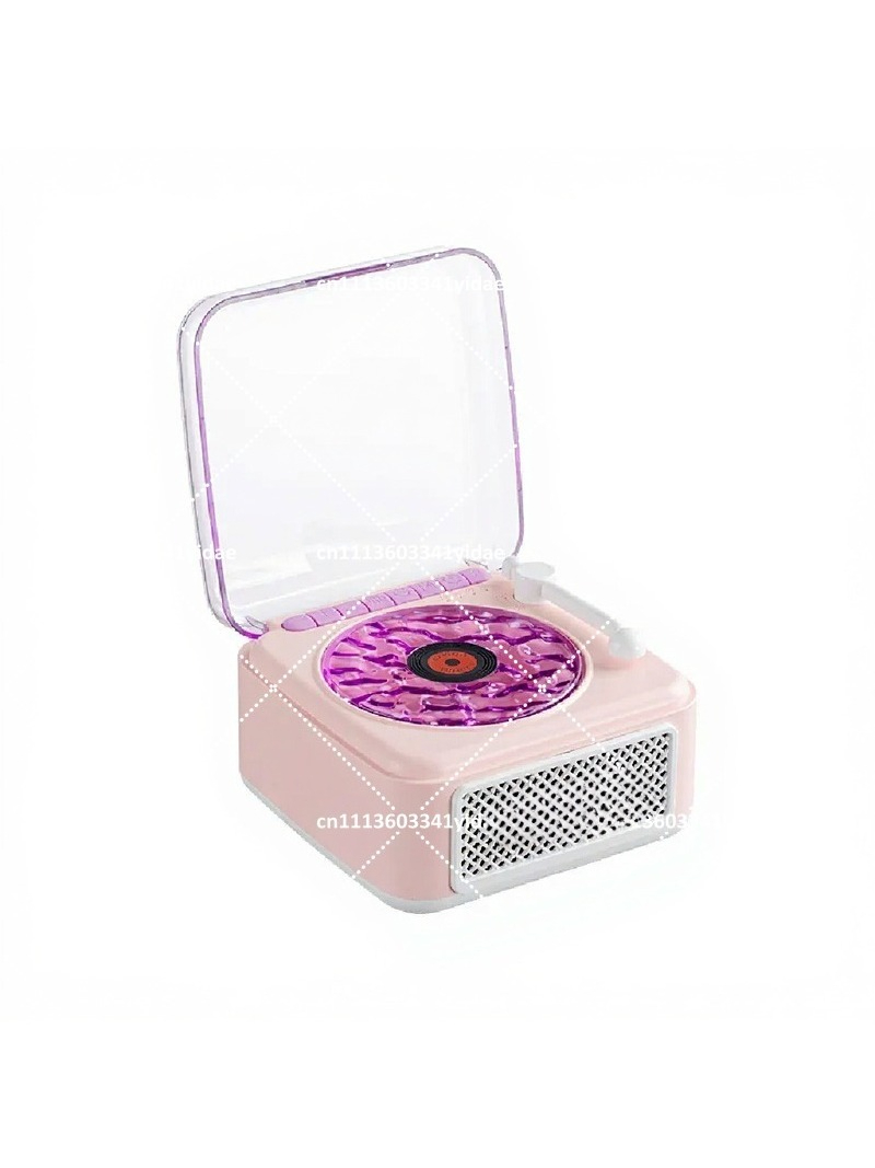 Home Textiles Fabric - Kabelloser Bluetooth-Lautsprecher mit Stereo-Sound, Ambientelicht, High-Fidelity-Plattenspieler