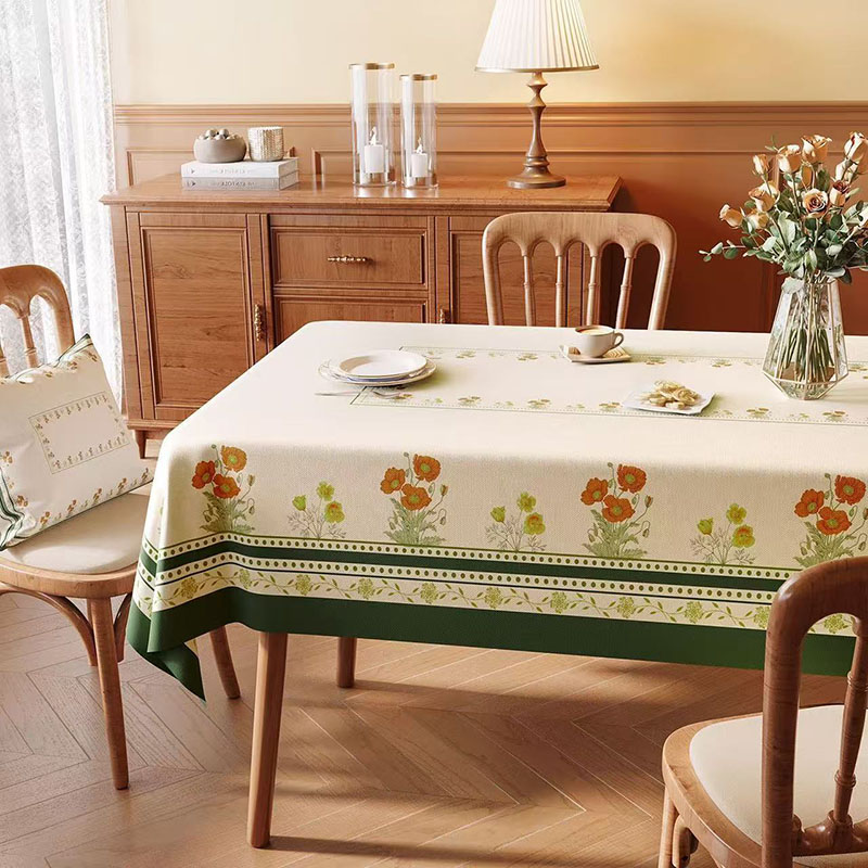 Home Textiles Today News - Amerikanische Landhausstil PVC Wasserdichte Tischdecke Hochwertige