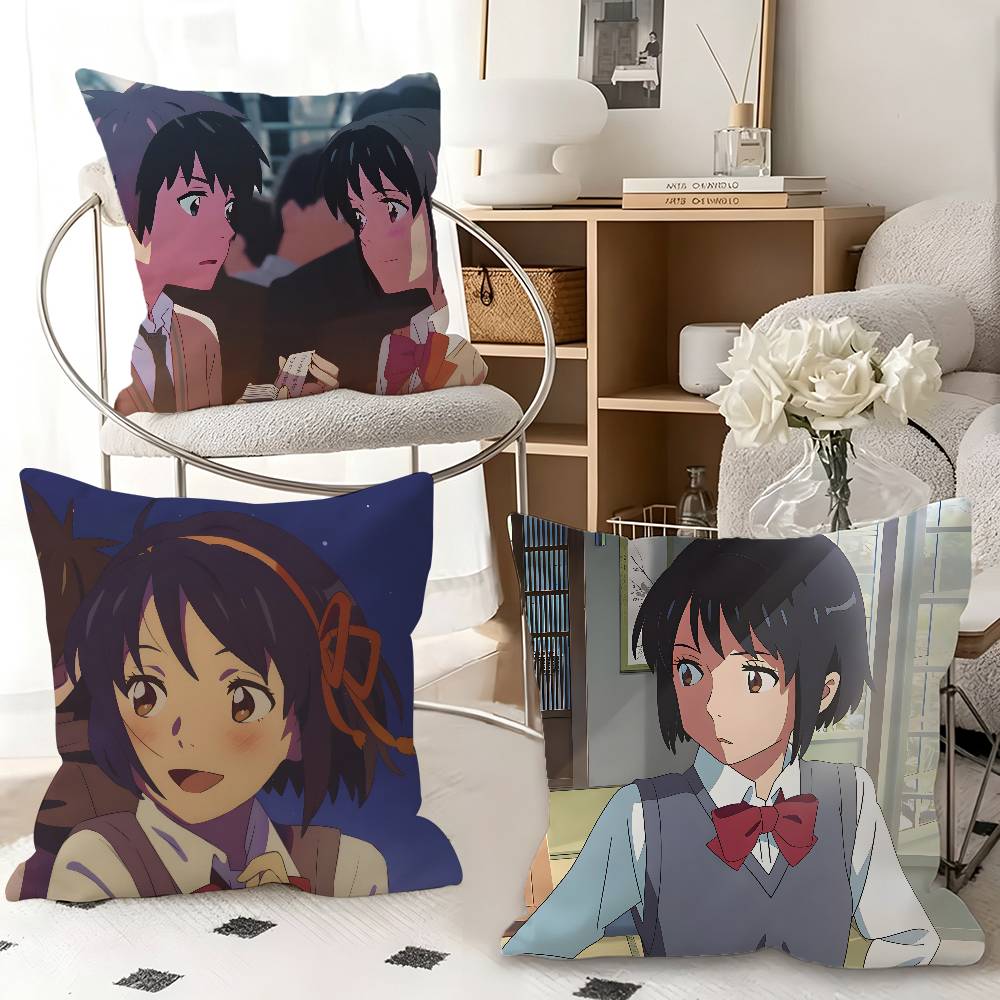 Your Home Textiles - 1 Stück Klassischer Anime-Kissenbezug „Your Name