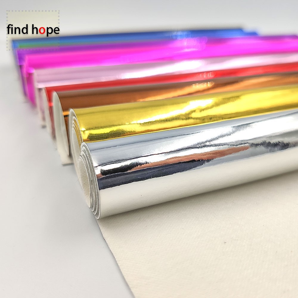Home Textiles Design - Holografischer, spiegelglänzender PU-Lederstoff – Designer-Metallic-glänzendes Blatt/Rolle