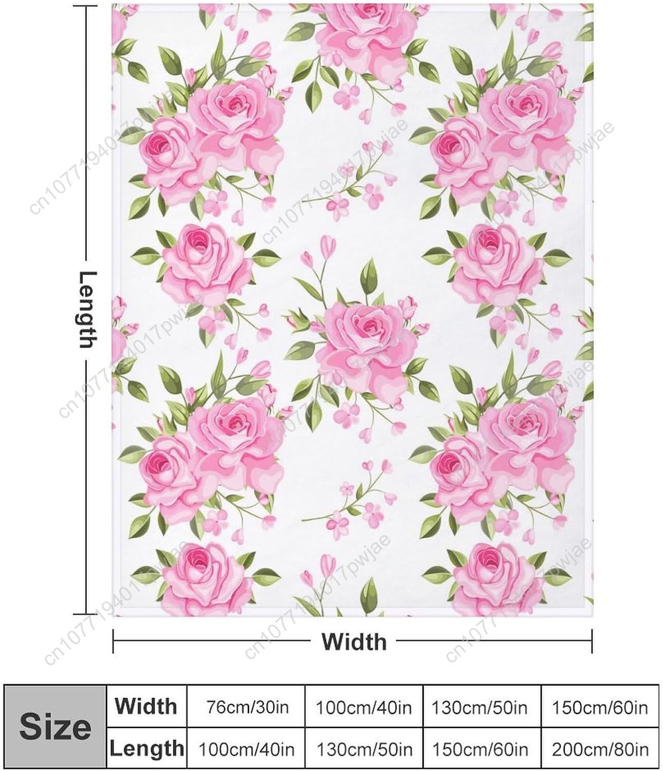 Rosa Blumen-Überwurfdecke, Blu – Quality Home Textiles Bewertung und Preis