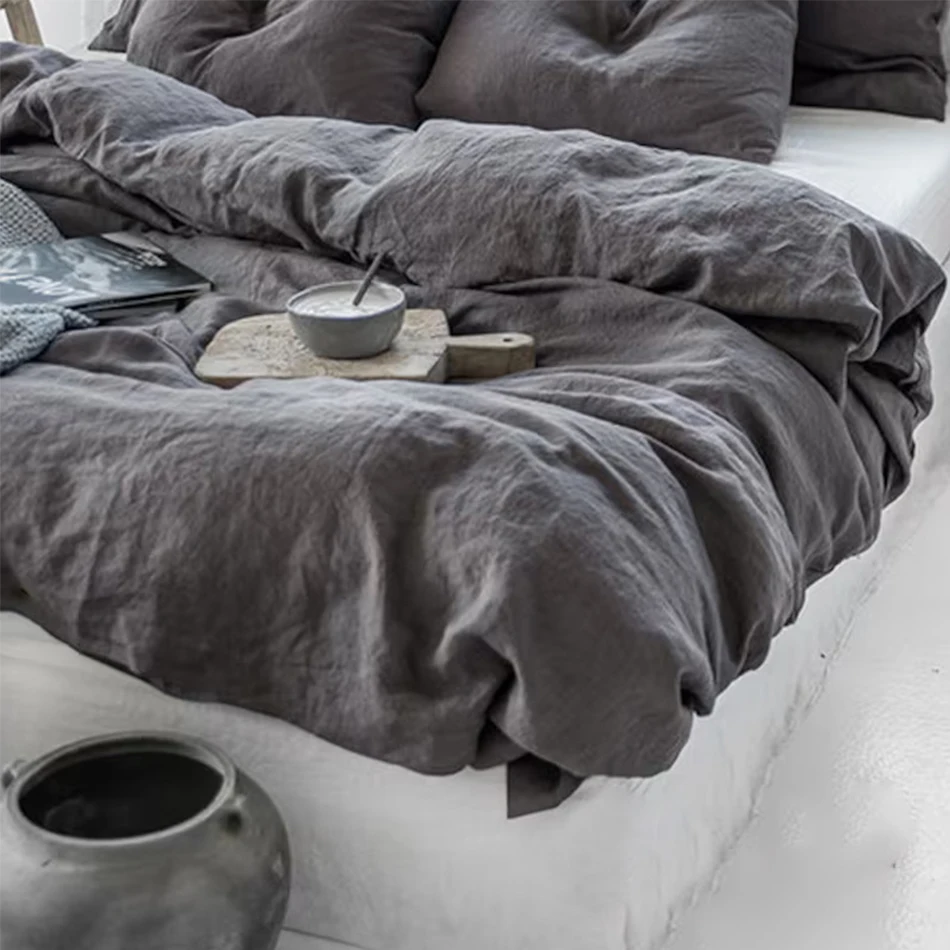 100% Leinen Bettbezug Steingew – Quality Home Textiles Bewertung und Preis