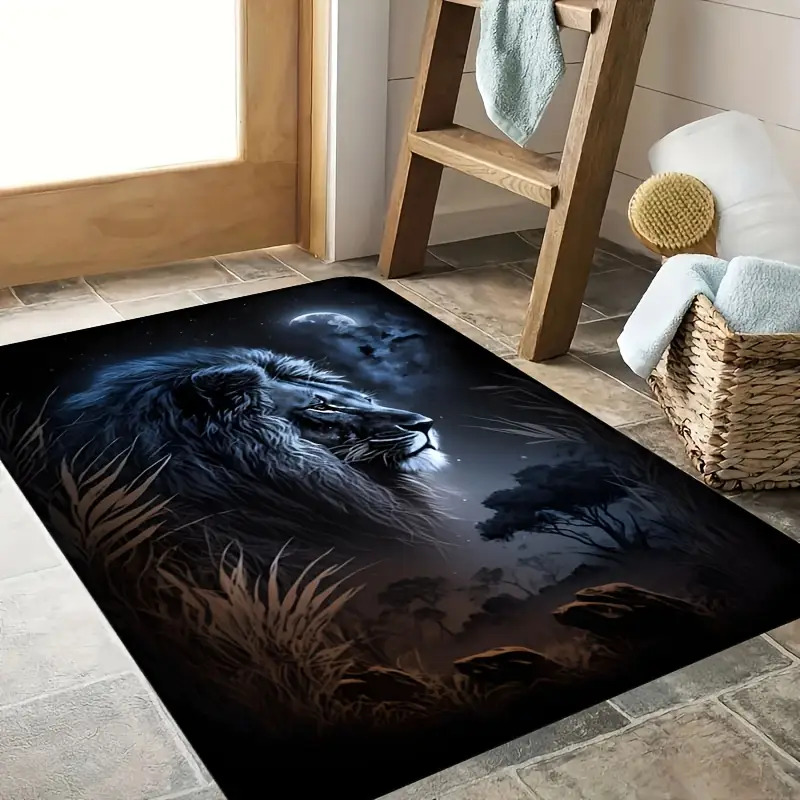 Sternennacht-Löwen-Bodenmatte  – Home Textiles Design Bewertung und Preis