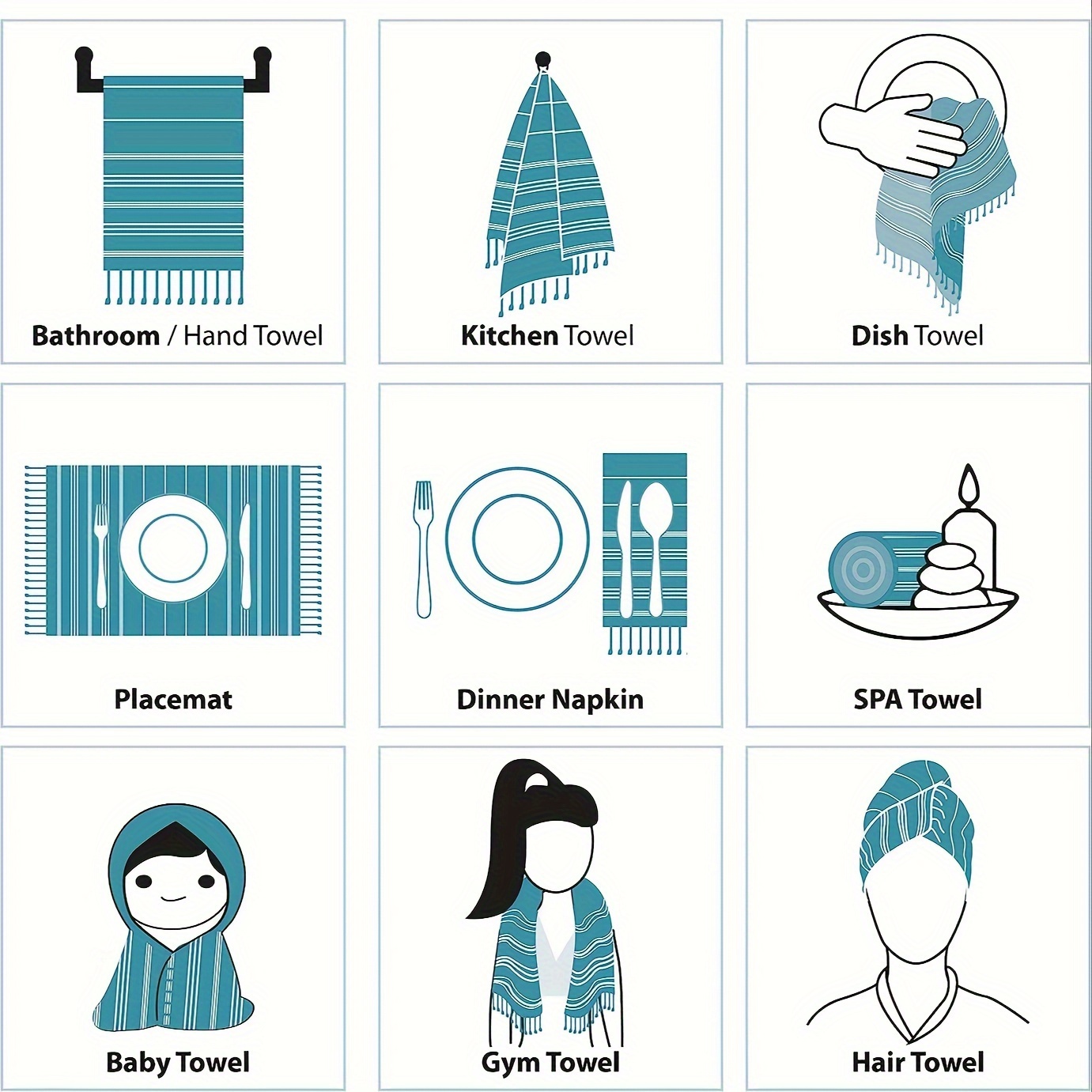 2er-Pack 40x100CM türkische Ba – Home Textiles Face Towel Bewertung und Preis